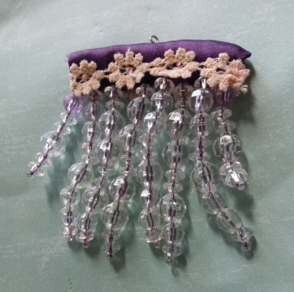 Purple Beaded Pendant